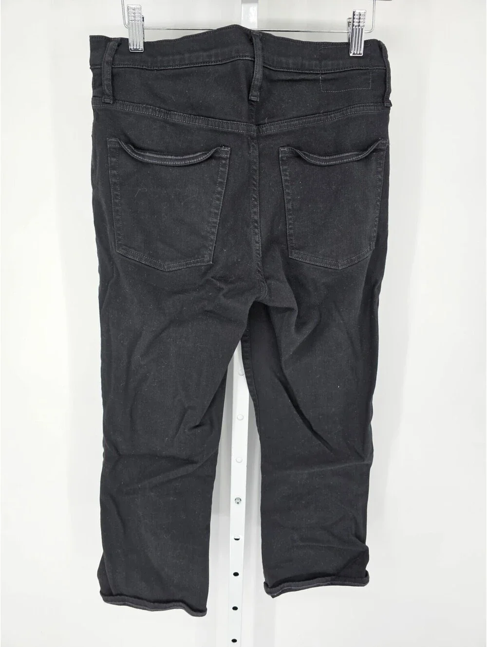 J. Crew Mens Sz 30x30 Straight Leg Thick Stitch Jeans Solid Black